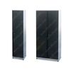 Black Professional Lockable Stainless Steel Tall Cabinet with Key Shelves